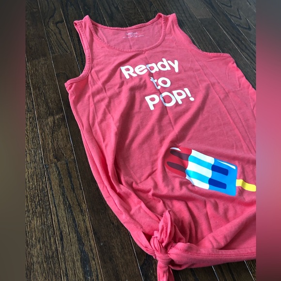 NWOT* Motherhood Maternity Women’s M “Ready to Pop” Heathered Red Sleeveless Top - Picture 5 of 14